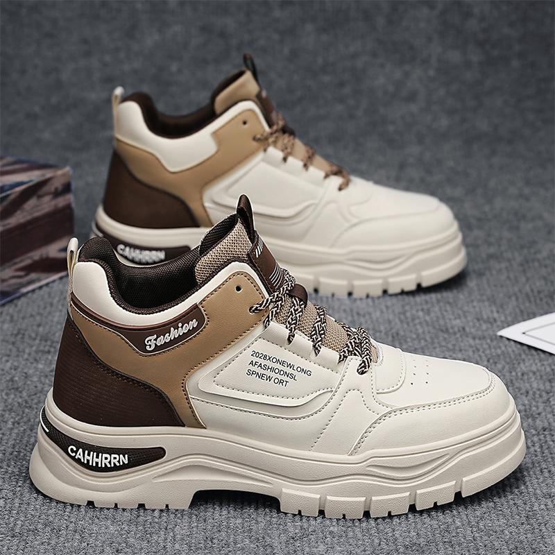 Autumn and winter new street fashion British men s shoes Martin boots black yellow gray 44 4260₽