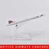 1/400 Scale 16cm BRITISH AIRWAYS CONCORDE Airplane Model Airplane Diecast Metal Planes