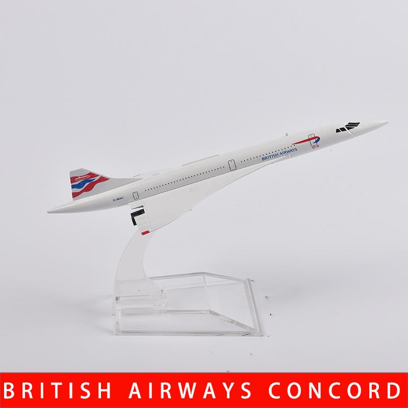 1/400 Scale 16cm BRITISH AIRWAYS CONCORDE Airplane Model Airplane Diecast Metal Planes