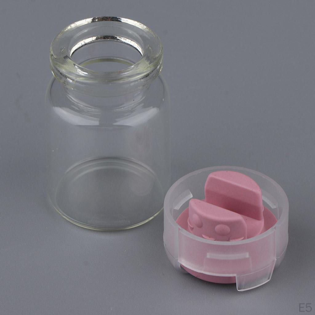 20 PCS Small Mini Transparent Jars Little Bottles With Stoppers