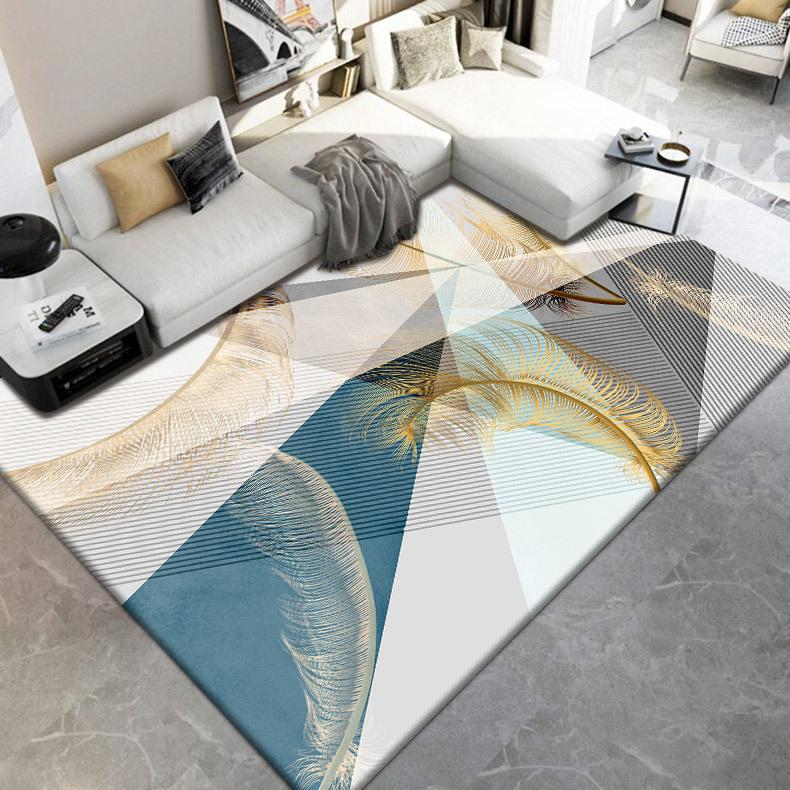 Living Room Large Area Carpet Bedroom Decor Gray Rug Home Soft Washable Floor Mat