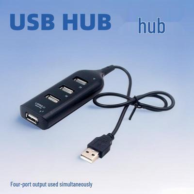 4-Port USB-Hub Steckdosenleiste: Eins-zu-Vier USB-Splitter, Plug and Play