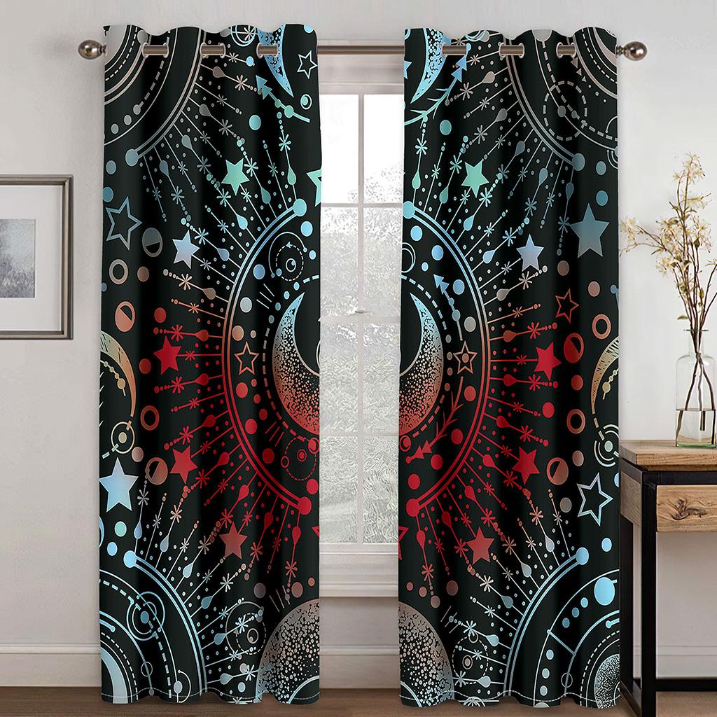 Room Darkening Window Curtain Thermal Blackout Curtain for Bedroom Living Room Darkening Drapes  Cortinas Para La Sala