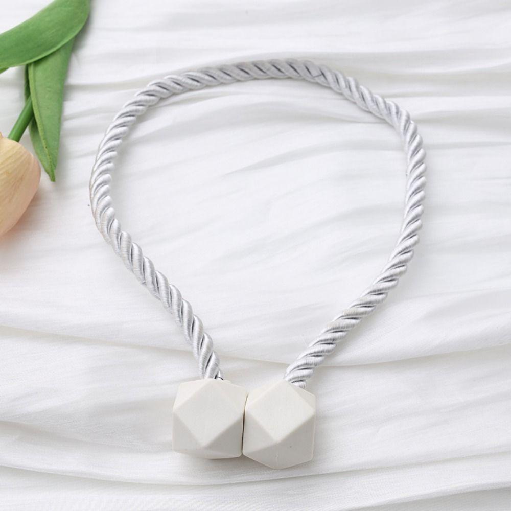 2Pcs INS Window Curtain Buckles Adjustable Magnetic Curtain Strap  Curtain Decor