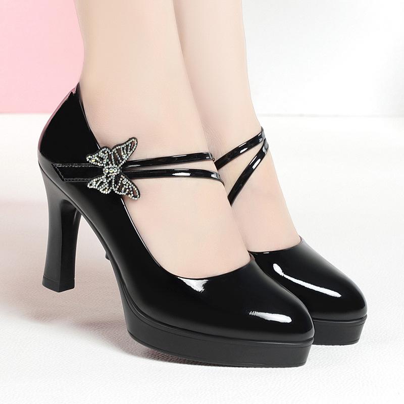 Spring Autumn High Heeled Single Shoes Shoes Catwalk Shoes Ladies Dancing Bride Wedding