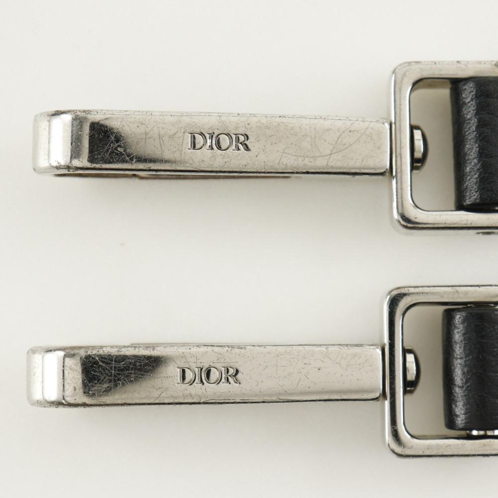 Dior Saddle Mini Tote Handbag 2WAYShoulder Bag black Calfskin Women Used