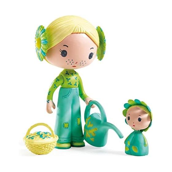 DJECO tinyly Teeny Flora & Bloom Doll Кукольный игровой домик Развивающая игрушка Милая скандинавская Стильная Монтессори 4 года 5 лет 6 лет 7