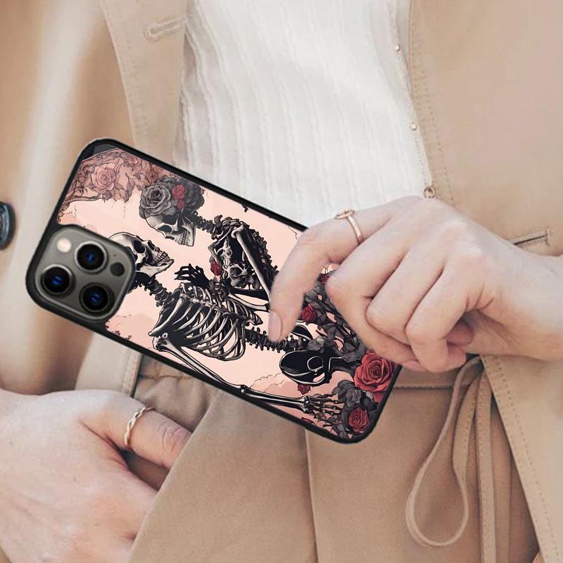 Gothic Fashion Skull Magnetic Phone Case For APPLE iPhone 17 Air 16 14 13 12 Pro Max 15 Plus Wireless Charge With MagSafe Cover