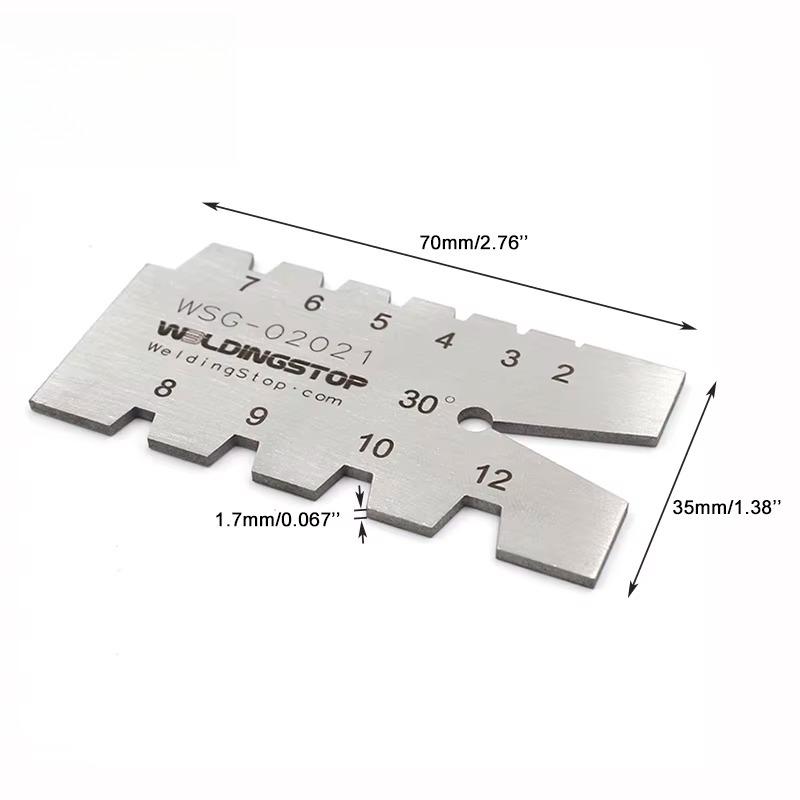 TR30 Degree Screw Thread Gauge Gage Measuring Tool Grinding Stainless Steel Welding Feeler Gage