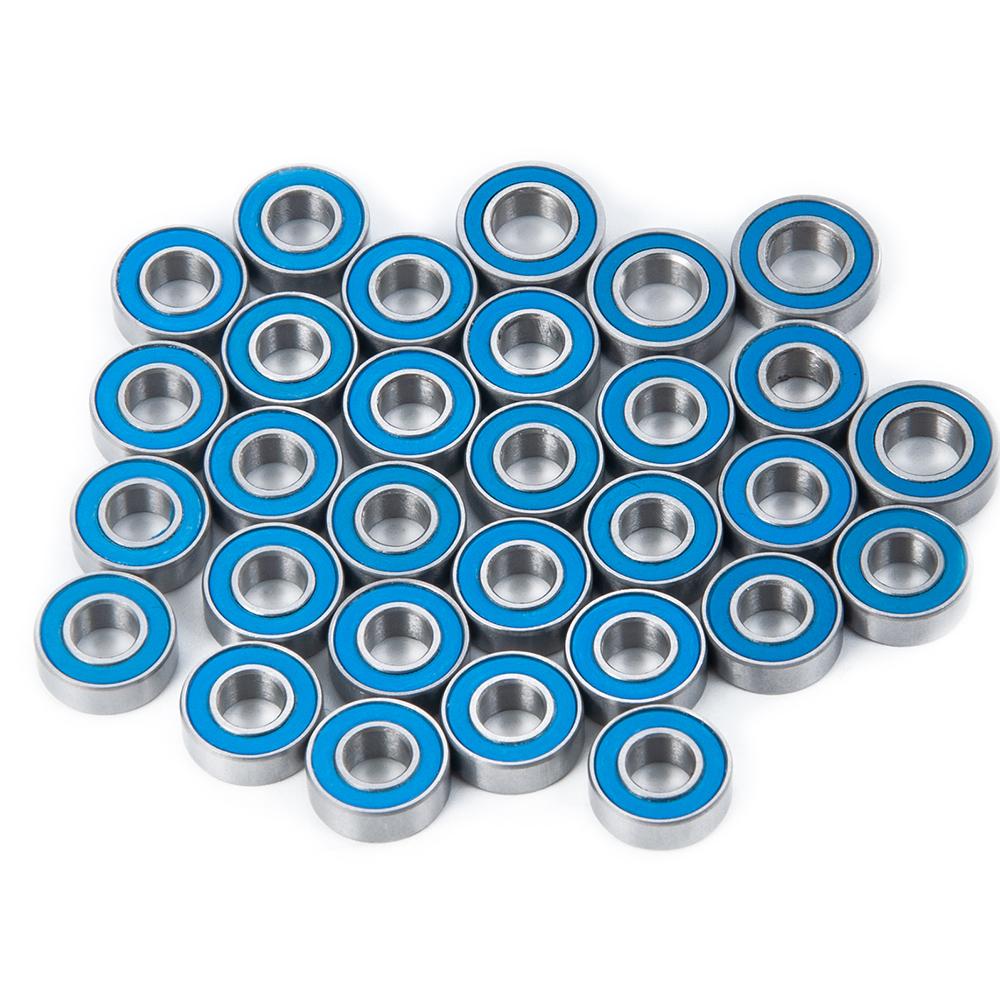 AXSPEED 30ks Sada utěsněných ložisek náboje kola pro Tamiya 1/14 Semi RC pásový vůz nákladní automobil Upgrade díly