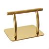 Salon Chair Foot Rest Stainless Steel Sturdy Professional Floor Standing Footrest Gold for Beauty