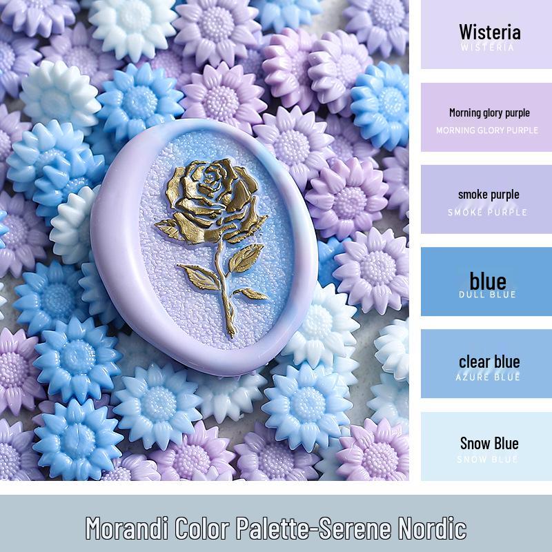 Huidisi Pearlescent Sunflower Mixed Color Sealing Wax Granules for Stamps