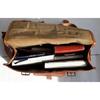 Briefcase Men's Genuine Vintage Leather Messenger Laptop Satchel Women Bag Brown