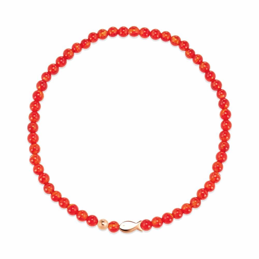 [Bnbgold] 14K/18K Lucky Fish Gold Ball Jamanok Wish Bracelet Chb41111