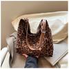 Hobo Bag Women Faux leather Leopard Print Large Capacity Daily Commute