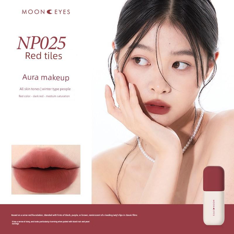 [New Product] Mooneyes Color Diary Lip Mud Matte Lip Glaze Lipstick Velvet Matte Whitening Non-Stick Cup