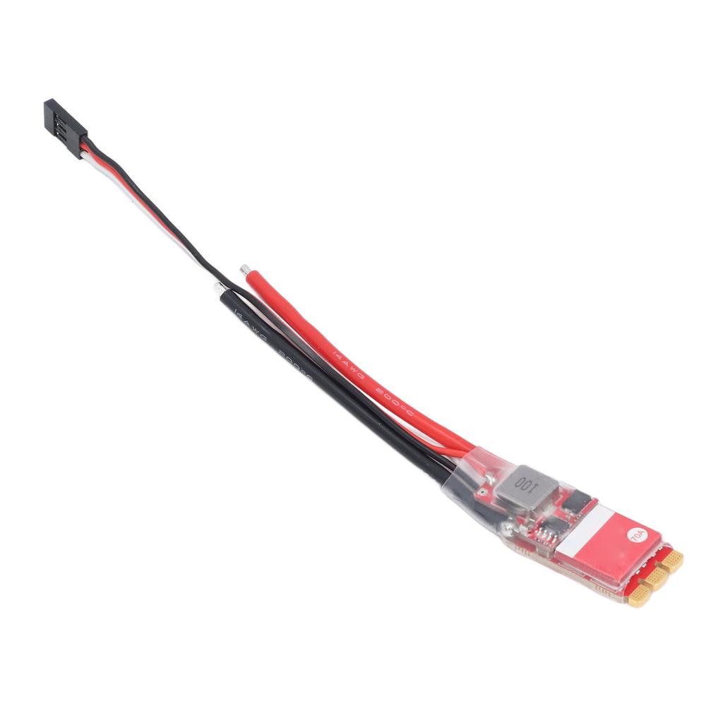 Brushless ESC 70A 2‑6S Lipo Battery Powered RC Car Motor Electric Speed Controller with BEC 128KHz PWM