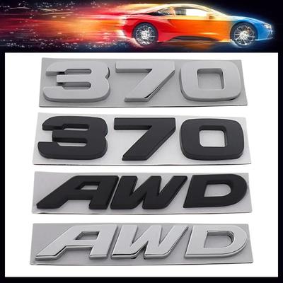 3D Premium 370 AWD Car Hood Fender Trunk Bonnet Nameplate Decal Emblem Badge Sticker