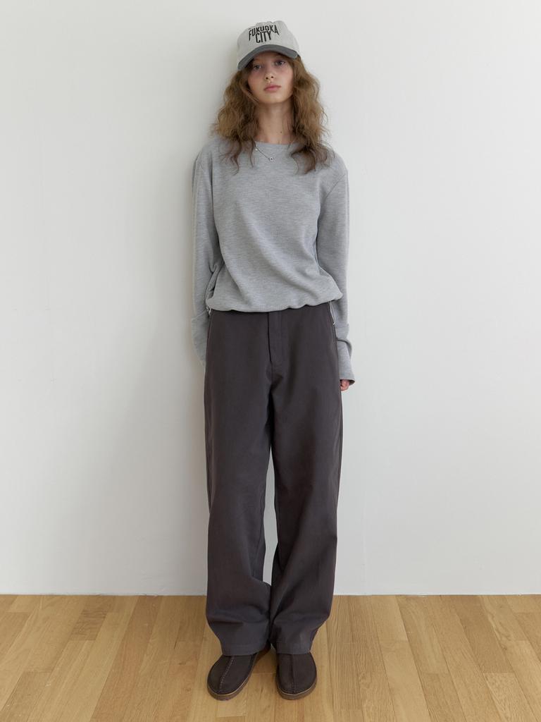 Deomiteun [3Rd] Pod Cotton Pants (Charcoal)