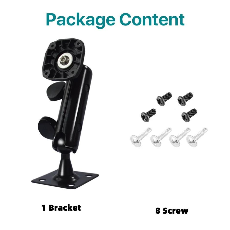 

QXNY Car Monitor Mount Steel Spherical Bracket 180° Rotatable for 7 9 10 10.36 Inch Screens, Universal Dashboard/Desktop Holder