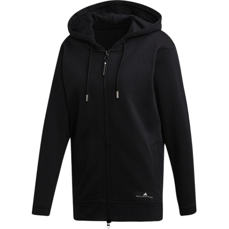 Adidas by Stella McCartney Essentials Full Zip Hoodie Women Black EA2543 XS