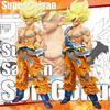 11,02 Zoll/28 cm Anime Dragon Ball Figur Goku Figuren Super Saiyan PVC Actionfiguren Sammlermodell Spielzeug Geschenke