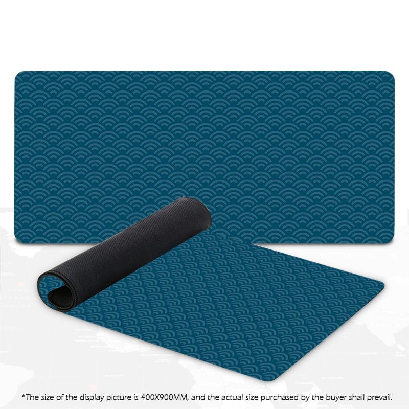 Japanese Mouse Pad Gamer Waves Playmat Gray Art Aesthetics XL Computer Home HD Mousepad XXL Office Soft Non-Slip PC Table Mat