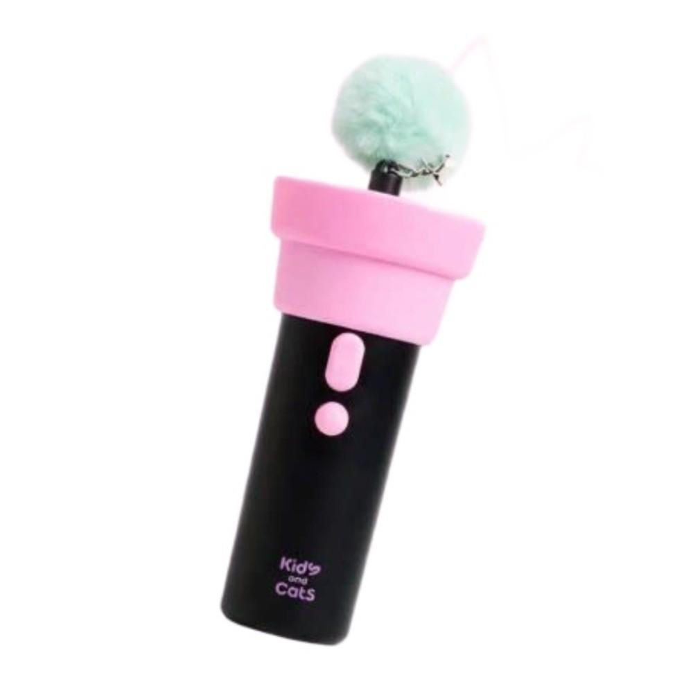 One-Click Launching Electric Cat Teaser Entertainment Long-Lasting Interactive Cat Wand creative Retractable Rope Teasing Stick