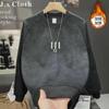 Hot Stamping Popular Light Luxury Top Men's Casual Tie-dye Long-sleeved Round Neck Sweatshirt