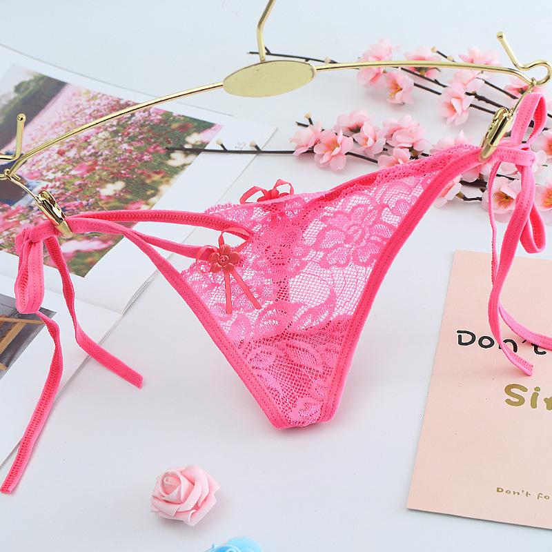 Sexy Ladies Cotton Mesh Transparent Panties Thongs String lingerie Fashion Low-Rise Women Underwear Seamless Briefs 1pcs JS8011