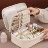 Waterproof Large Capacity Multi-Layer Travel Toiletry Bag for Women, Stylish Cosmetic Organizer