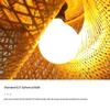 Bamboo Lantern Pendant Lamp Japanese Style Retro Hanging Chandelier Restaurant/Teahouse Bar Ceiling Lighting Fixture