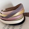 Korean Satin Thin Headband for Women - Versatile Retro French Style with Non-Slip Deerskin Velvet
