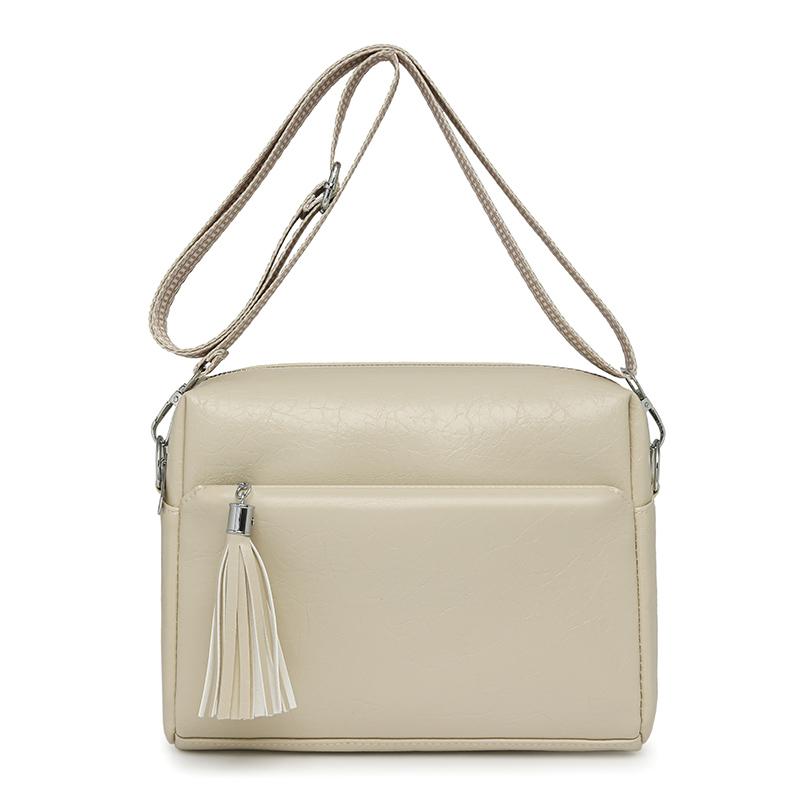 Kadın Omuz Çantası Yumuşak Deri Çapraz Askılı Çanta Anne Çantası