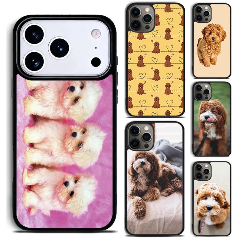 Cartoon Cavoodle Cavapoo Phone Case For iPhone 17 16 15 14 13 12 11 Pro Max Plus 17Air Soft Silicone Cover