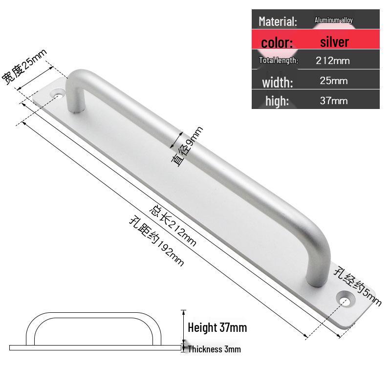 Self-Adhesive Aluminum Alloy Handles for Doors and Windows
