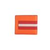 Gucci Vintage Stripe Short Fold Leather Wallet Men Wallets Orange 408827-CWGRN-7572