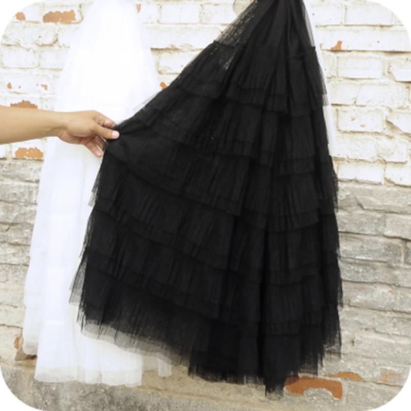 100*70cm Ruffled Tulle Lace Cake Skirt Pleated Mesh Lace Fabric Wedding Dress Fluffy Skirt Diy Sewing Lace Trim Fabric