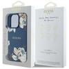 Etui Guess Grained Printed Flower        Pattern Magsafe Do Iphone 16 Pro Max Niebieski