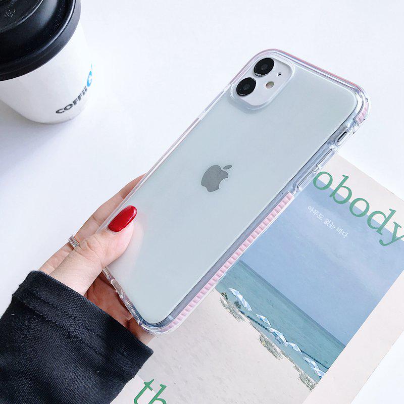 Compre Moldura colorida Capa anti-queda do celular para iPhone 6 7 8 8 X 11  Pro Max Huawei Honor 20 9X Nova 5 6 7 Celular Transparente Tampa traseira  protetora barato — frete grátis, avaliações reais com fotos — Joom