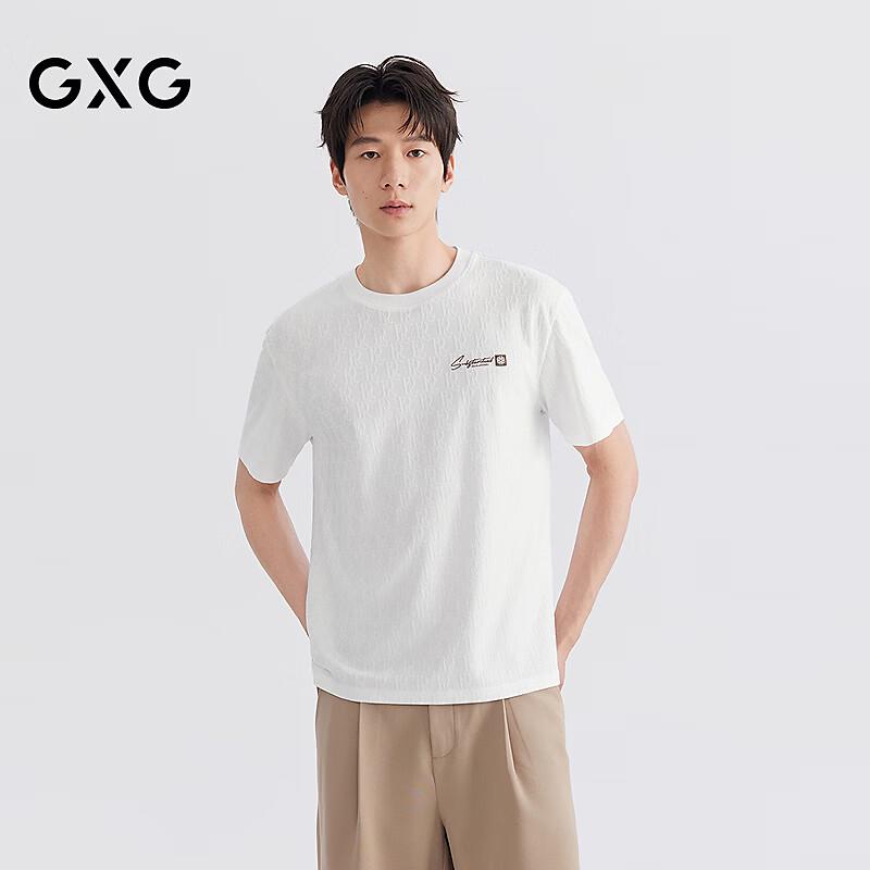 GXG Men s Embroidered All-Over Print Crew Neck T-Shirt S
