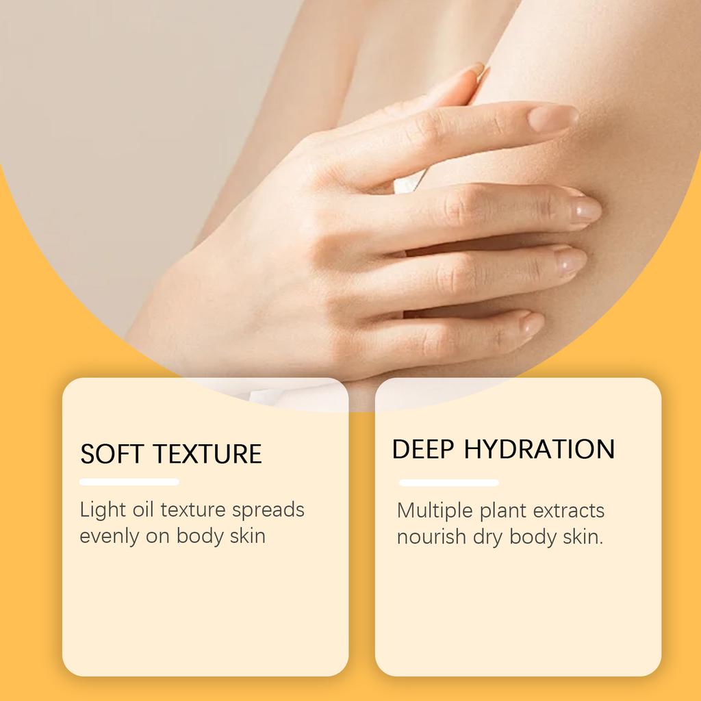 Moisturizing Body Oil Moisturizes the Body's Skin, Making It Smooth, Tender, and Hydrated. Massage and Moisturizing Body Oil