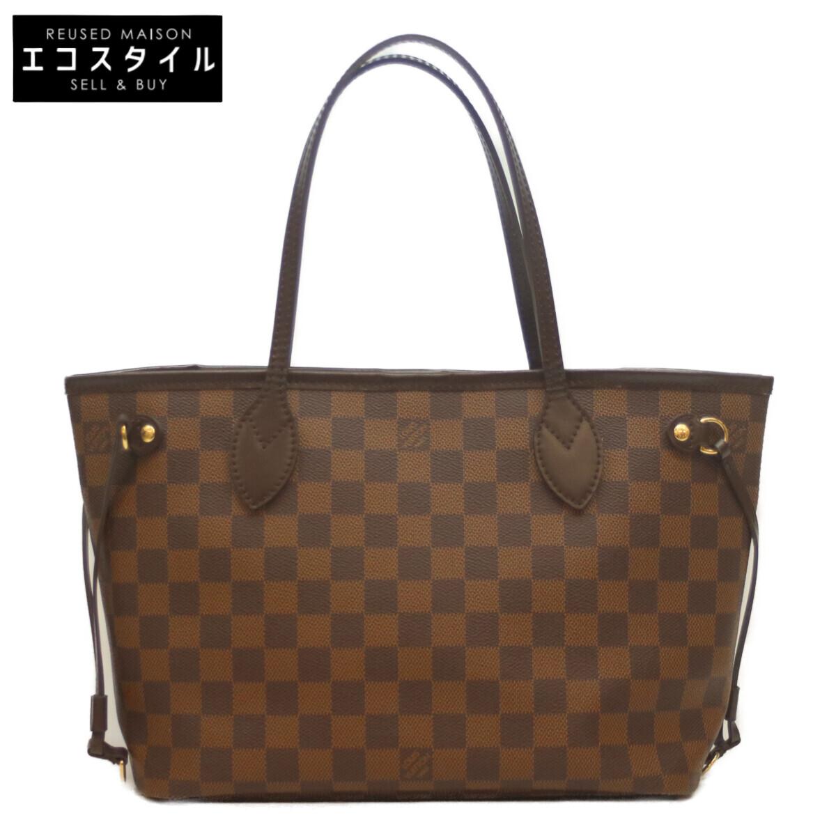 

LOUIS VUITTON 2011 N51109 Damier Neverfull PM Tote Bag BrownUsed