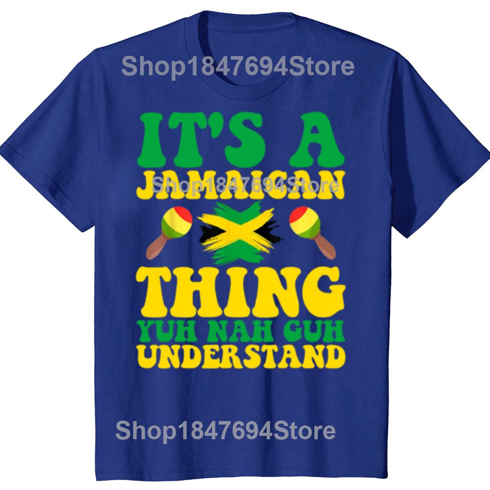 Funny Its A Jamaican Thing Jamaican 100% Cotton T-shirts Men Women's Fashion Casual Tshirt Loose Oversized Streetwear T Shirt