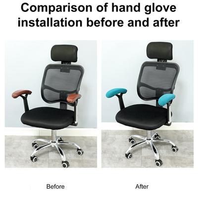 1 Pair Office Chair Armrest Covers Elastic Band Washable Armrest Covers Removable Stretchable Chair Armrest Protectors for Home Office Computer Chairs