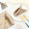 Durable Square Satin Cloth Napkins for Wedding Party with Hemmed Edges Dinner Table Napkins