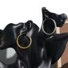 New 3cm-6cm Large Circle Simple Earrings Niche Ear Jewelry