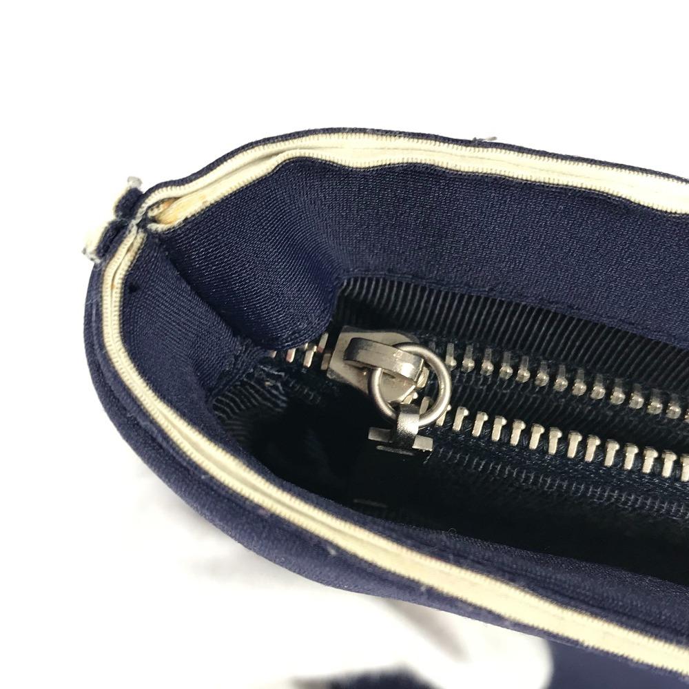 CHANEL Bag Tote Bag Hand Bag polyamide Navy/Silver