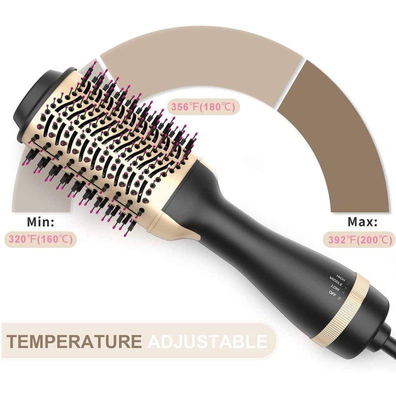 Cepillo secador de pelo Peinador 3 en 1 para alisar rotativo Curling Styler  comprar a buen precio — entrega gratuita, reseñas reales con fotos — Joom