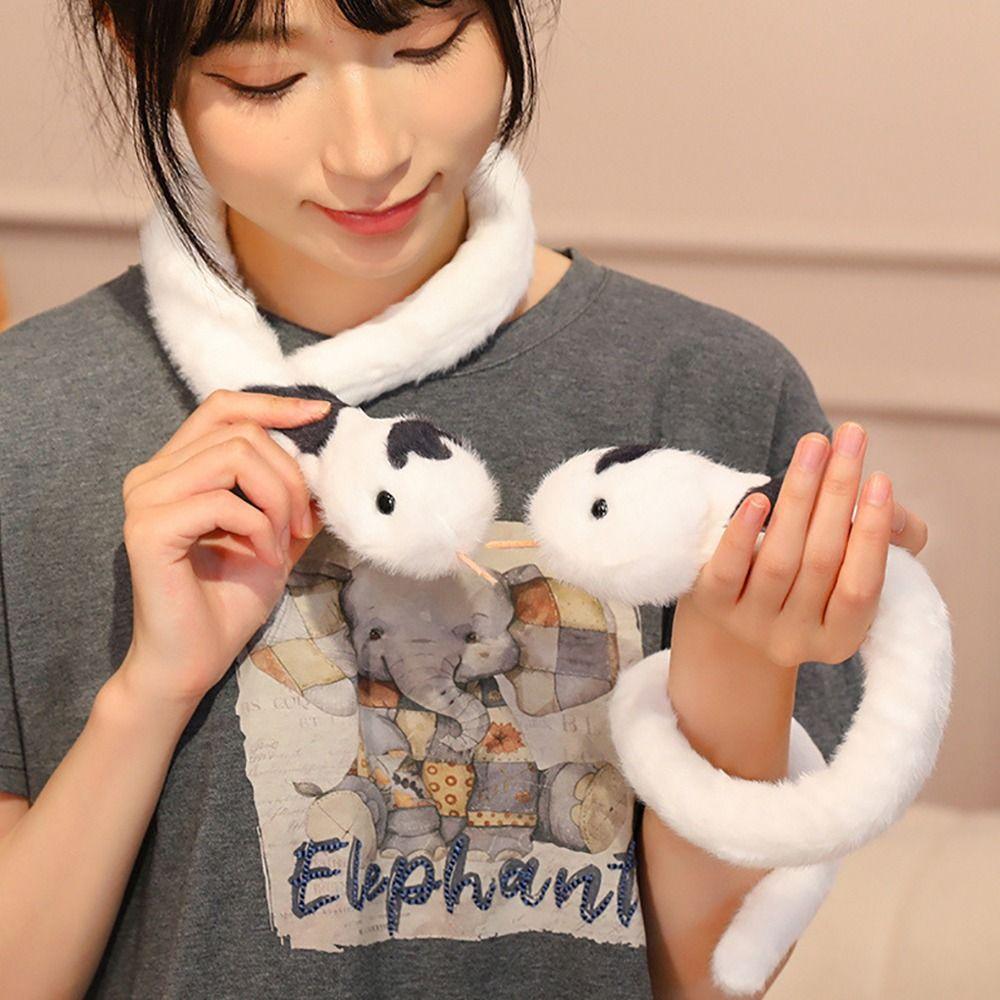 Plush Xiao CuBao Plush Toy Wrapable Stuffed Doll Kawaii Snake Decoration Doll